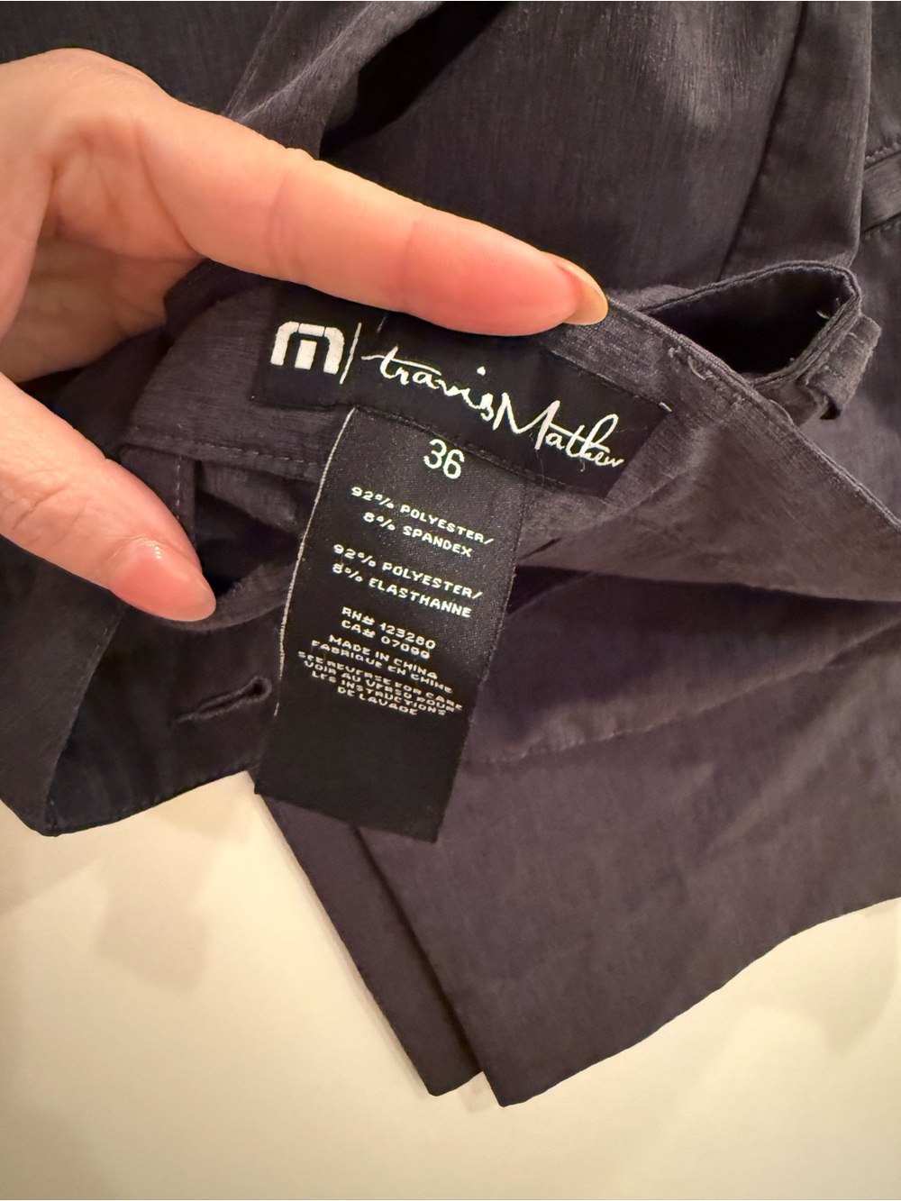 Travis Mathew Men's Dark Charcoal Pants